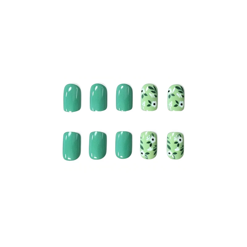 Blütenmuster Nagelaufkleber Karnz