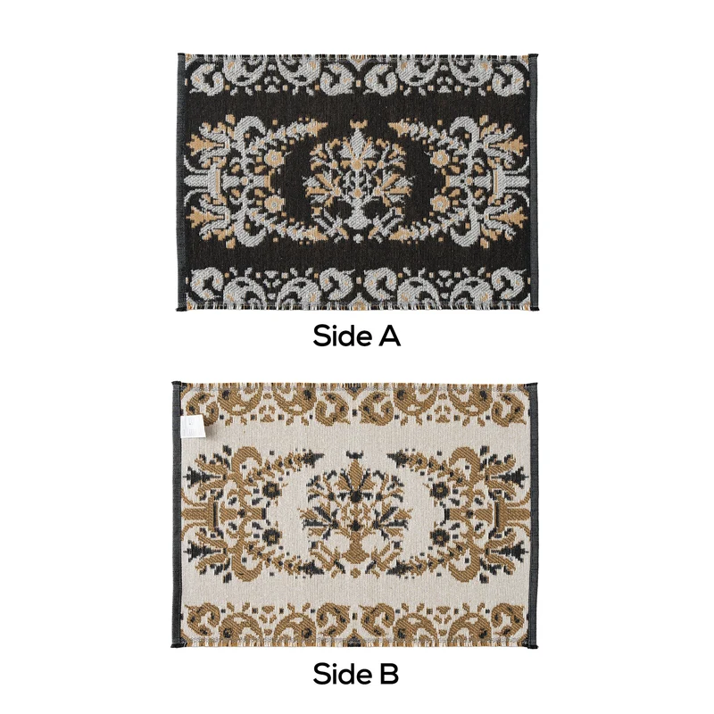 Wendbarer gewebter Teppichläufer mit ornamentaler Jacquard‑Struktur Karnz