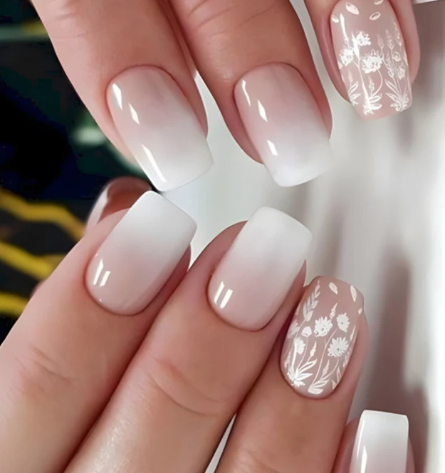 Blumenmuster Nagelkunst Set Karnz