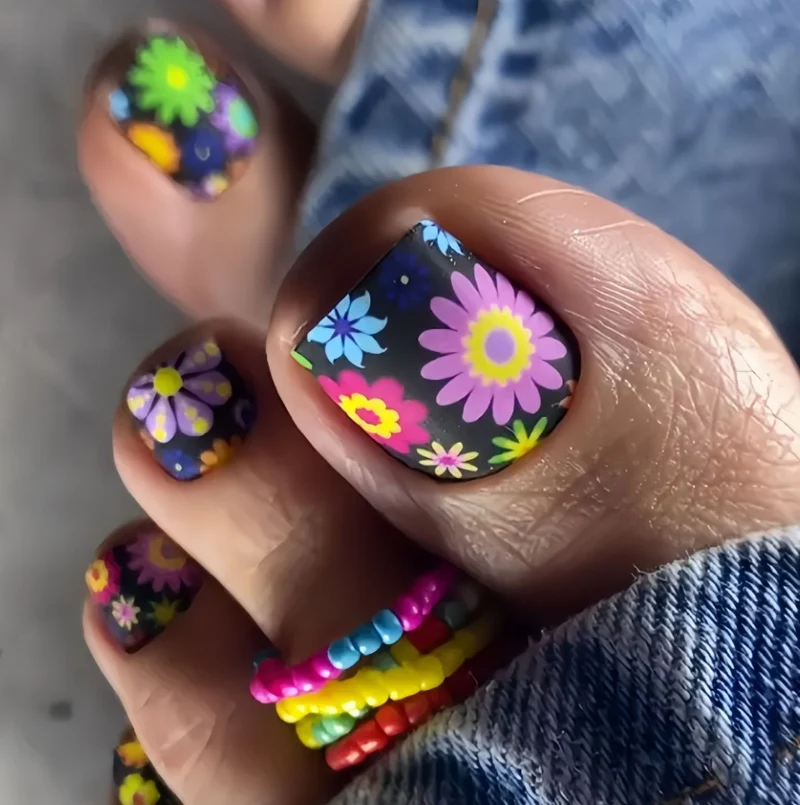 Florales Nageldesign Verbesserungen Karnz