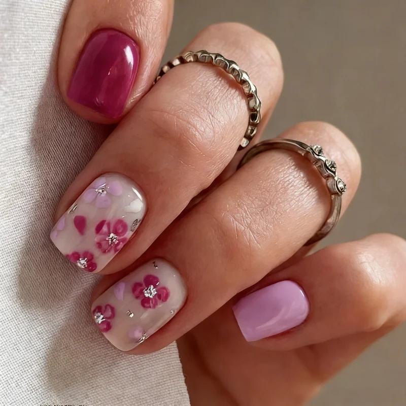 Floral Nail Art Set Karnz