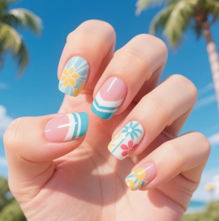 Florales Nagelkunst Design Set Karnz