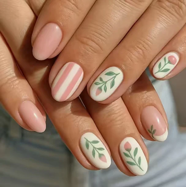 Blumeninspiriertes Acryl-Nagelkunst-Set Karnz