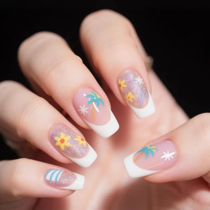 Blumenverlauf Nagelkunstset Karnz