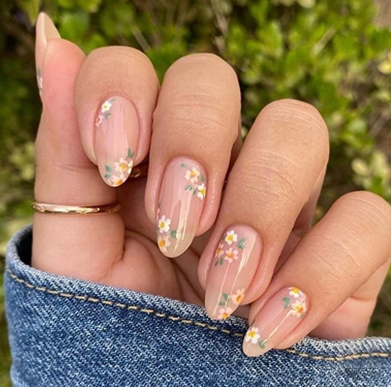 Blumenverlauf Nagelkunstset Karnz