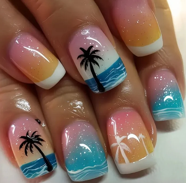 Blumenverlauf Nagelkunstset Karnz