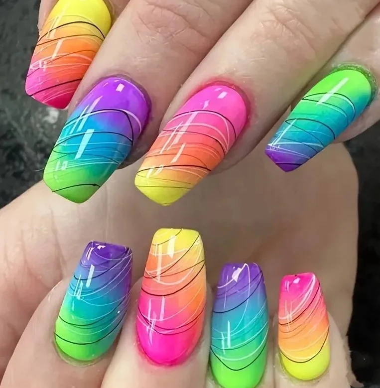 Blumenverlauf Nagelkunstset Karnz