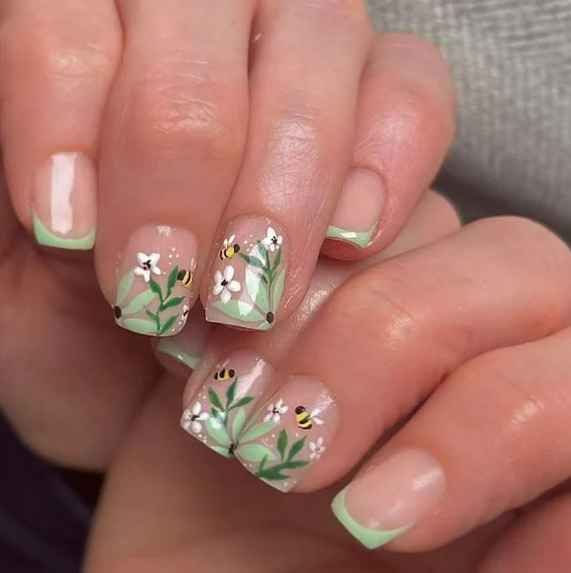 Blumenverlauf Nagelkunstset Karnz