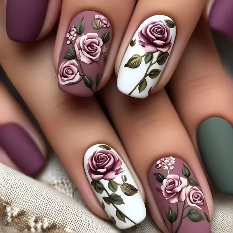 Blumenverlauf Nagelkunstset Karnz