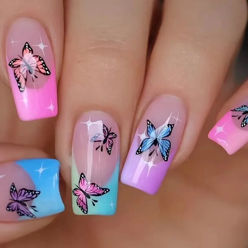 Floral Gradient Nail Art Design Kit Karnz