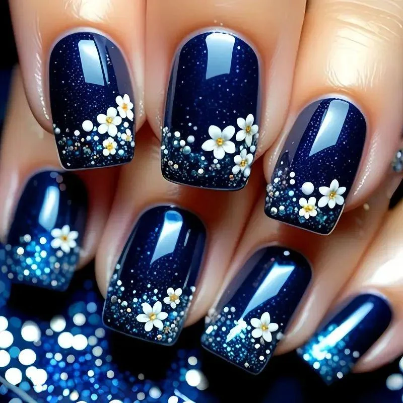 Floral Gradient Nail Art Design Kit Karnz