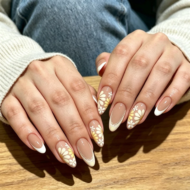 Florale Französische Spitze Nail Art Verbesserungen Karnz 1789915430