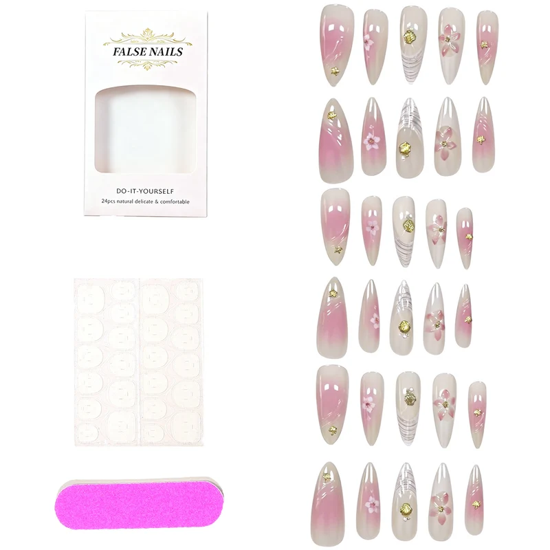 Florale Eleganz Nageldekoration Karnz