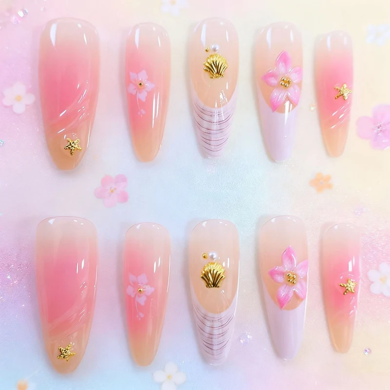 Blumen-Design Acryl-Nagelverstärkungen Karnz