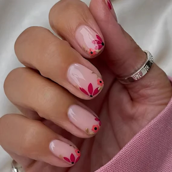Floral Design Nagelkunst Verbesserungen Karnz
