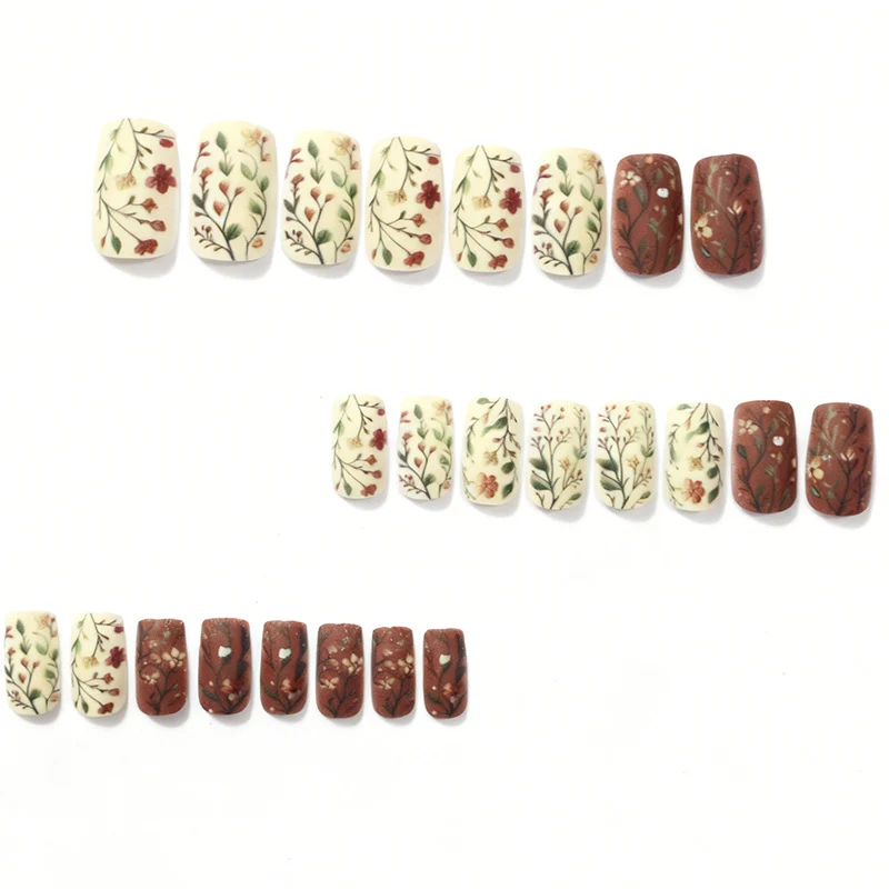 Blumen Design Acryl Nagelkunst Karnz