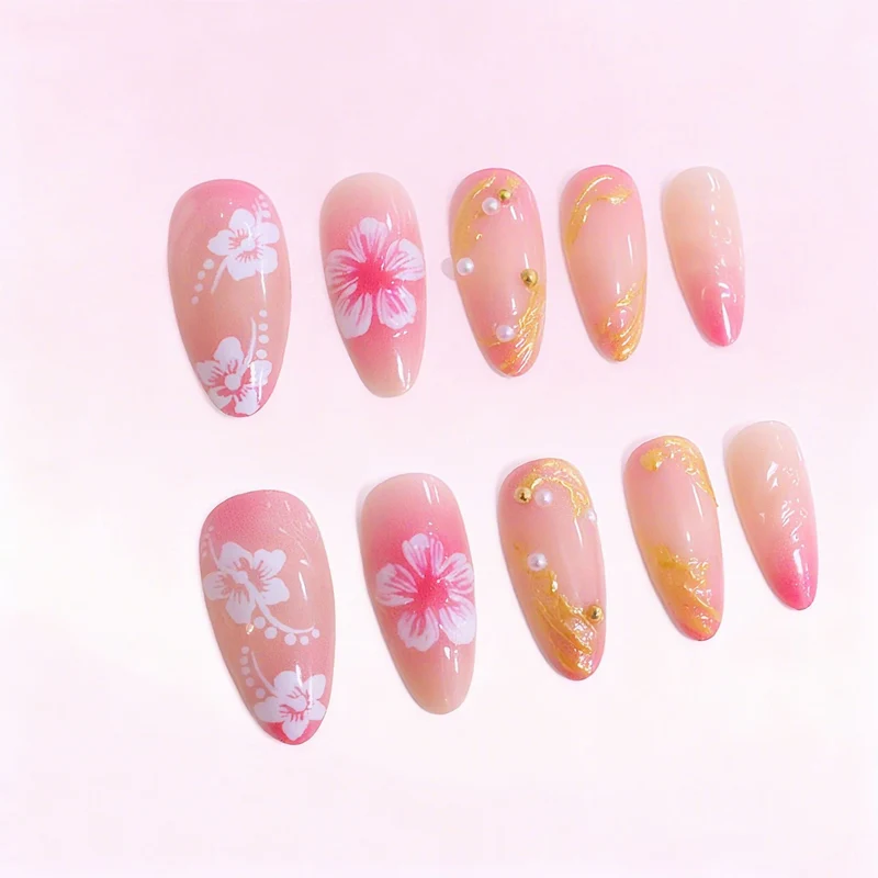 Florale dekorative Acryl-Nagelverlängerungen Karnz