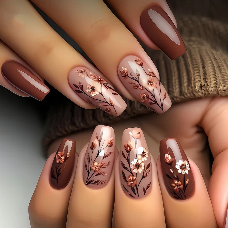 Floral Art Dekorative Nagelverbesserungen Karnz