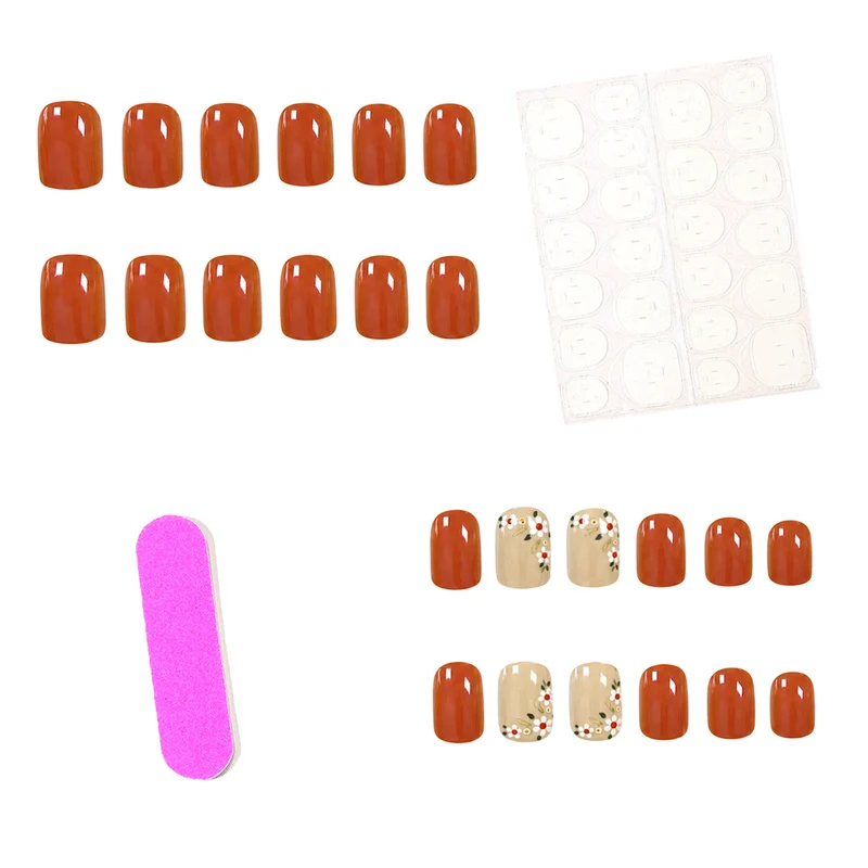 Floral Art Acryl Nagel Set Karnz