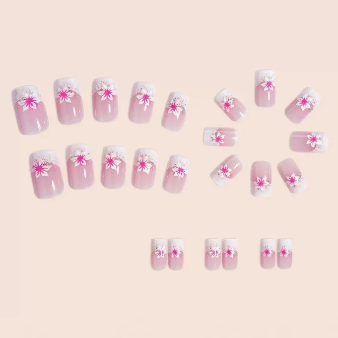 Floral Acryl-Nagelkunst-Verstärkungen Karnz