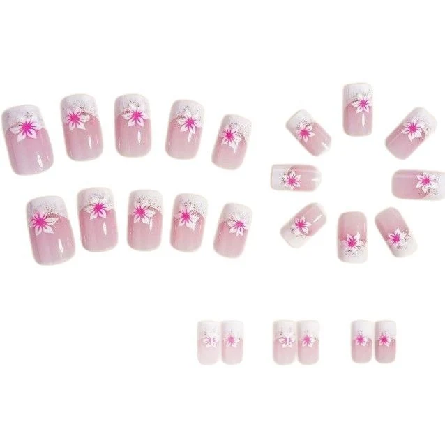Floral Acryl-Nagelkunst-Verstärkungen Karnz