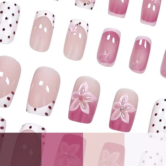 Floral Abstract Nail Art Set Karnz