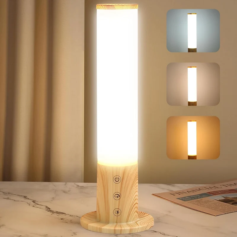Lichttherapielampe, 10000 Lux, UV-frei, mit 3 Farbtemperaturen, einstellbare Helligkeit, Timer, Lichttherapielampe,Vollspektrum-Licht
