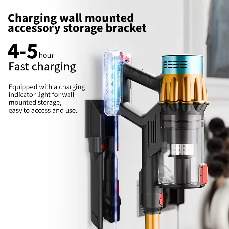 650W Akku-Staubsauger, 55kPa bürstenloser Staubsauger, LED Handstaubsauger Kabellos, SmartDisplay, für Bodenteppiche,6 in 1 akkustaubsauger,50Min,1.2L
