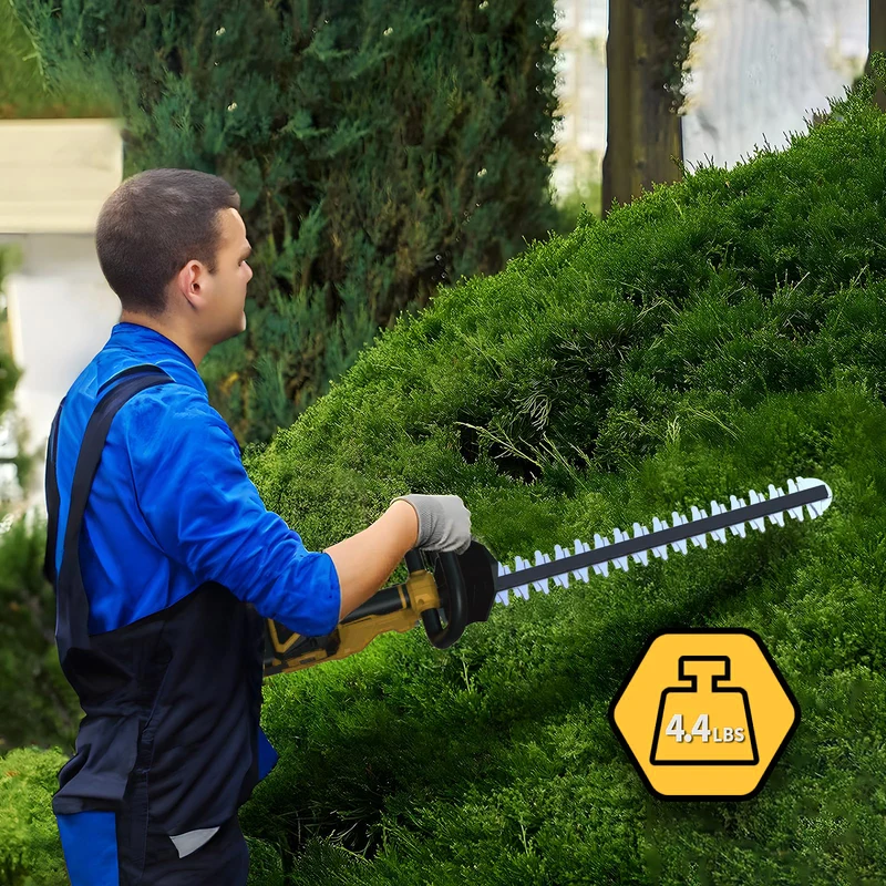 Akku Heckenschere kompatibel für Makita 18V Akku, Heckenschere elektrisch | 560mm Schnittlänge | Bürstenloser Motor | 3 Geschwindigkeiten, ohne Akku