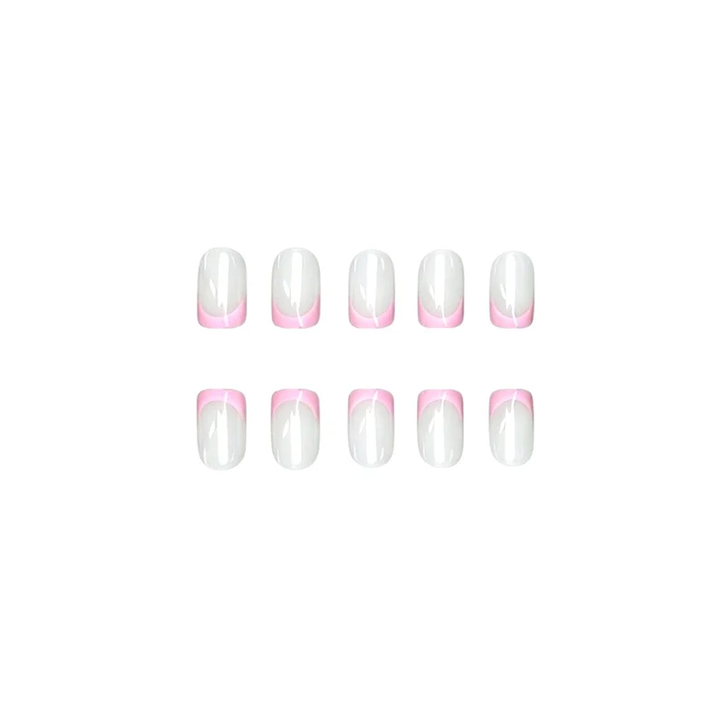 Elegante Ombre French Tip Nagel Set Karnz