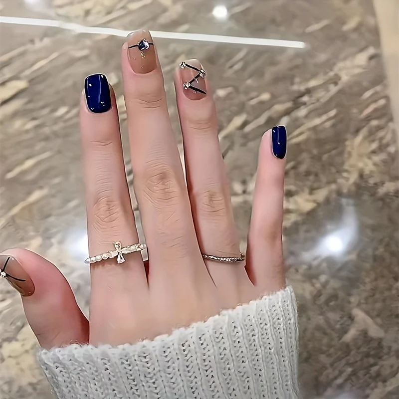 Elegante Lange Acryl Nagelverlängerungen Karnz