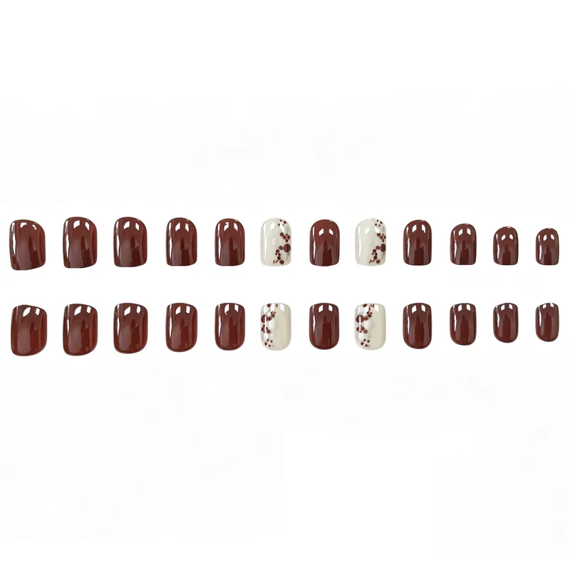 Elegante Glänzende Nagelkunst Karnz