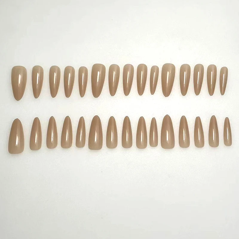 Elegante Glänzende Mandel-förmige Acryl Nägel Karnz