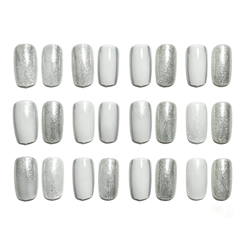 Elegante Glitzernde Acryl-Nagelerweiterungen Karnz