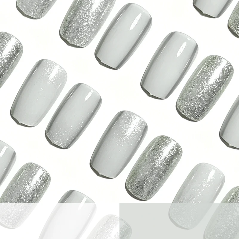 Elegante Glitzernde Acryl-Nagelerweiterungen Karnz
