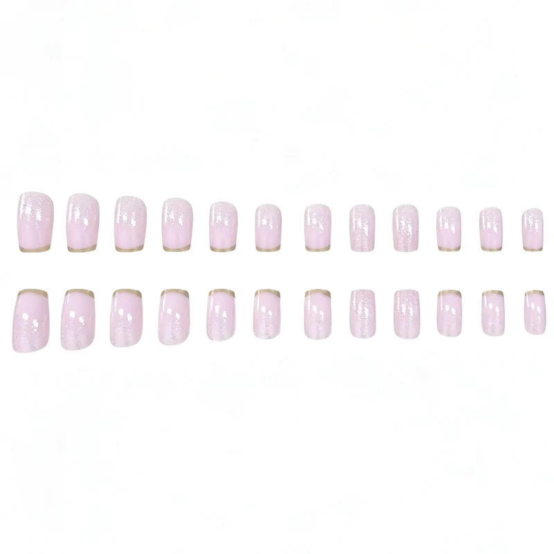 Elegante Glitter Ombre Nagelkunst Karnz