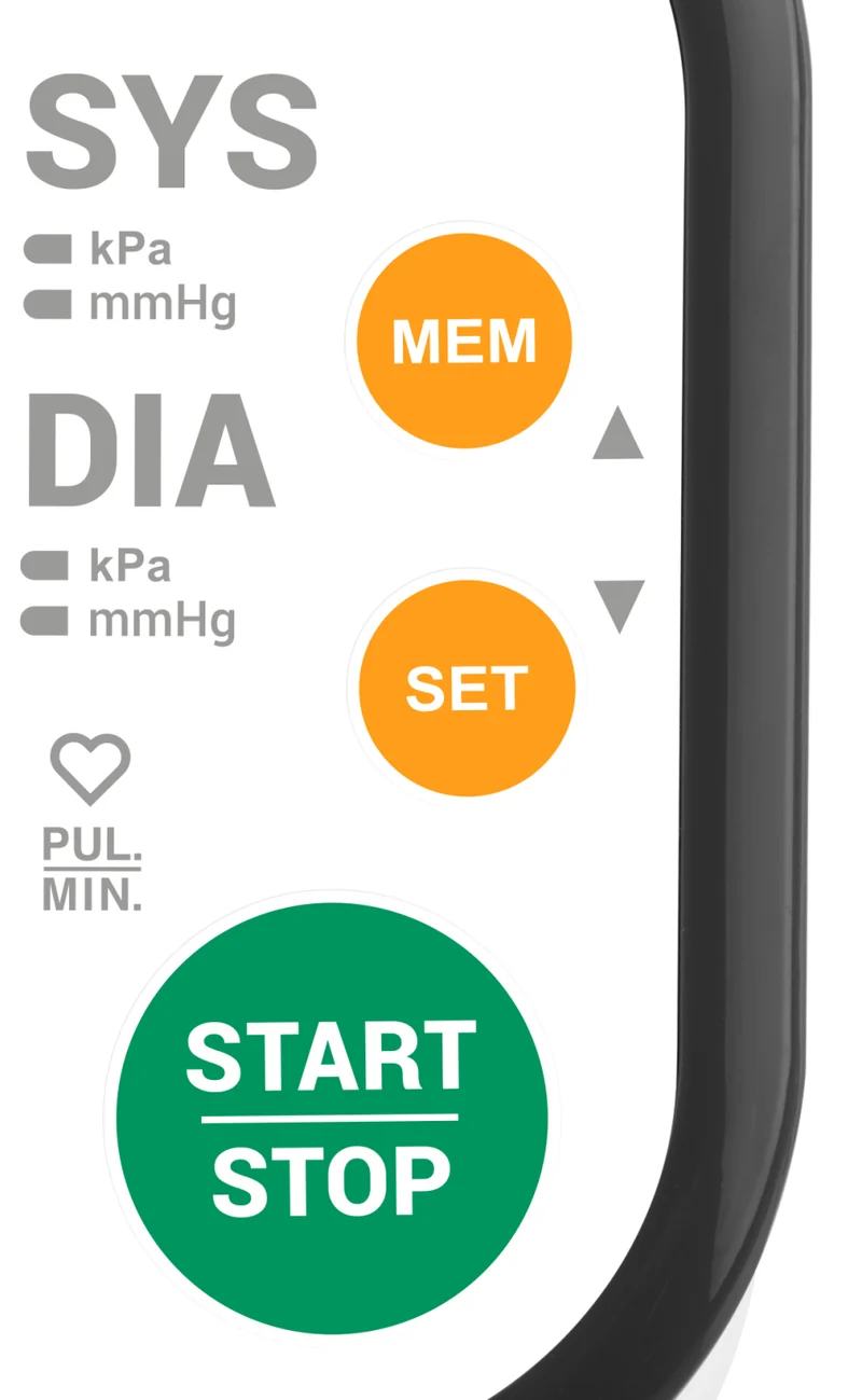 Oberarm-Blutdruckmessgerät ETA Compact 2297 90000 schwarz/weiß