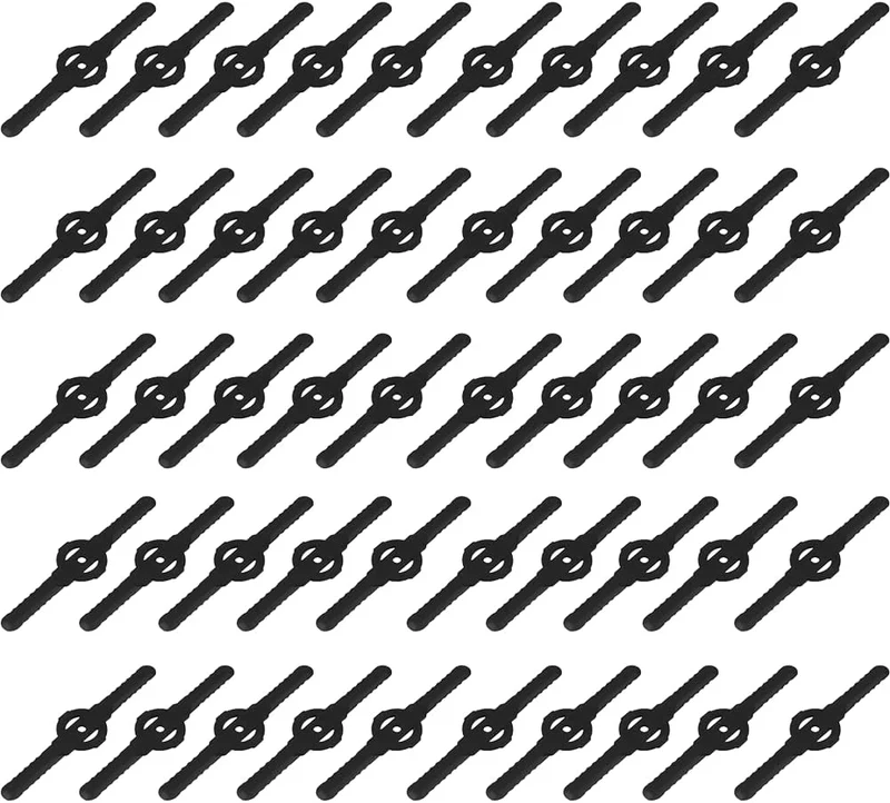 Ersatzklingen aus Kunststoff,Ersatzmesser Rasentrimmer,Rasentrimmer Messer Kompatibel mit 3-in-1-Mähern Mini-Mähern und Trimmer