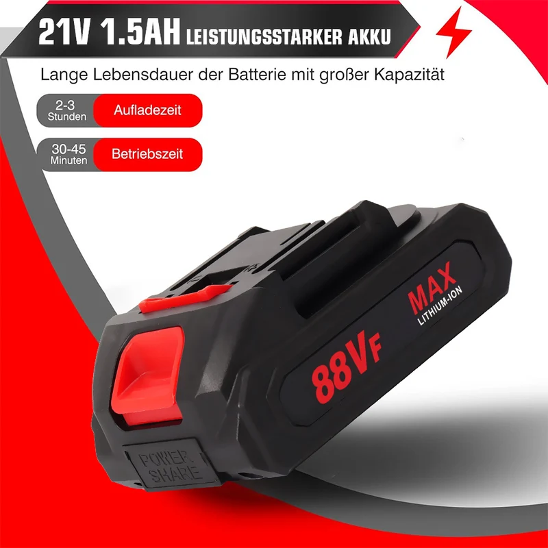 Akku Hochdruckreiniger, 45 bar Tragbarer Handgehaltene Autowaschpistole, 21V Hochdruckpistole für Auto Zaun Bodenreinigung Bewässerung