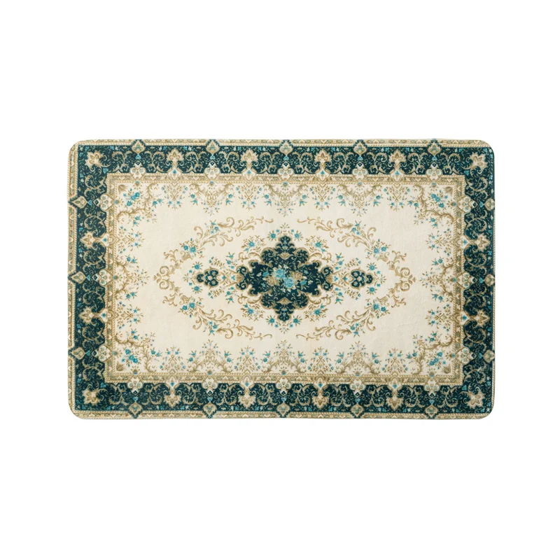 Orientteppich im Persian‑Medaillon Stil, maschinengeknüpfter Kurzflorteppich Karnz