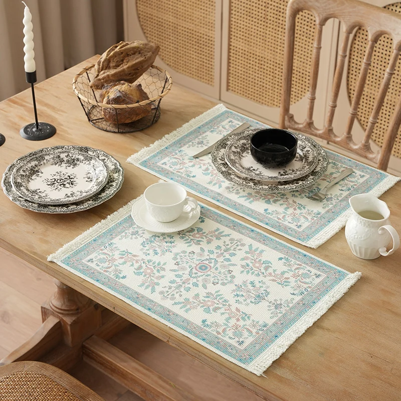 Kurzfloriger dekorativer Badezimmer‑ und Läufer‑Teppich im orientalischen Medaillonstil mit Fransen Karnz