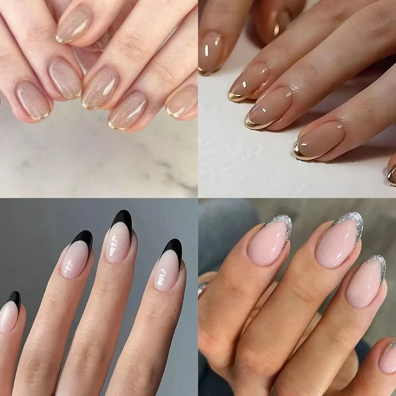 Elegante Französische Spitzen-Nagelkunstverlängerungen Karnz
