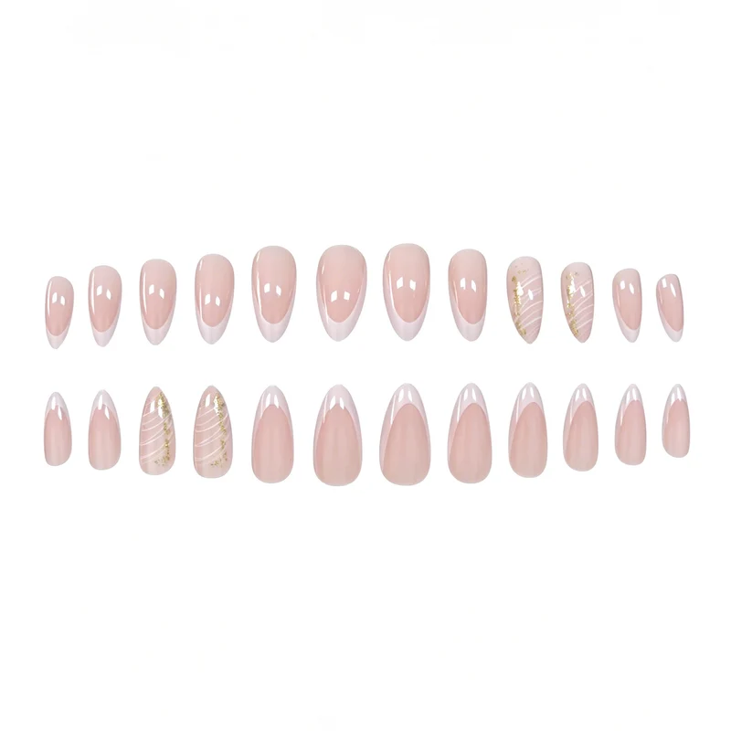 Elegante French Tip Gel-Nagelverstärkungen Karnz 1789915803