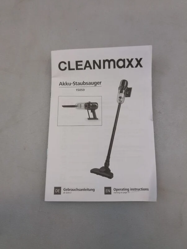 B-Ware CleanMaxx Akku-Handstaubsauger 15059 Beutellos 110W 14,8V 30min Laufzeit 1,6kg