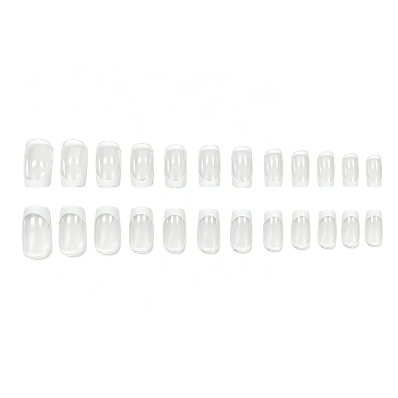 Elegante Französisch Tipp Acryl-Nagelerweiterungen Karnz 1789915565