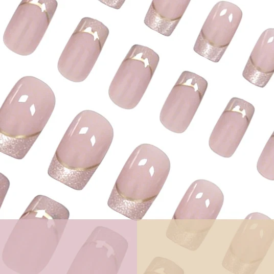 Elegante Französische Tip Acryl-Nagelkunst Verbesserungen Karnz
