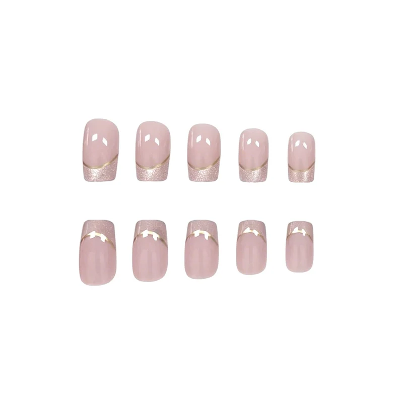 Elegante Französische Tip Acryl-Nagelkunst Verbesserungen Karnz