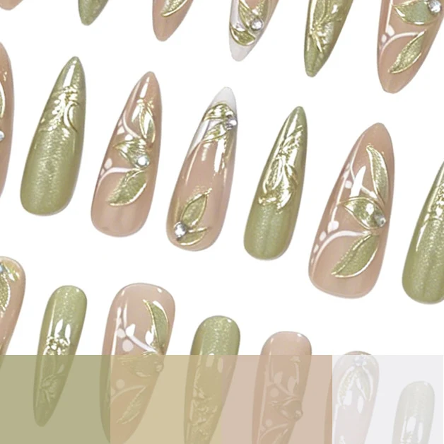 Elegante Blumen Nagelkunstverlängerungen Karnz 1789915831