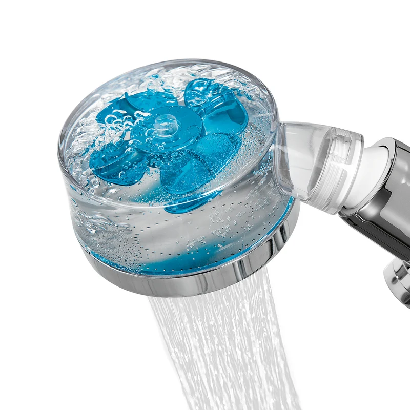 EASYmaxx Duschkopf mit Wasserstopp & Druckregler mit Präzisionsdüsen & Filter