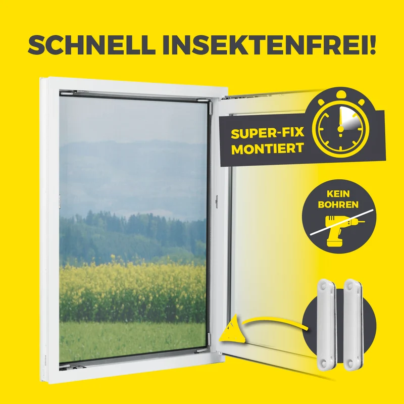EASYmaxx Insect Protect Magnete für Insektenschutzgitter - 12 Stk. - kein Bohren